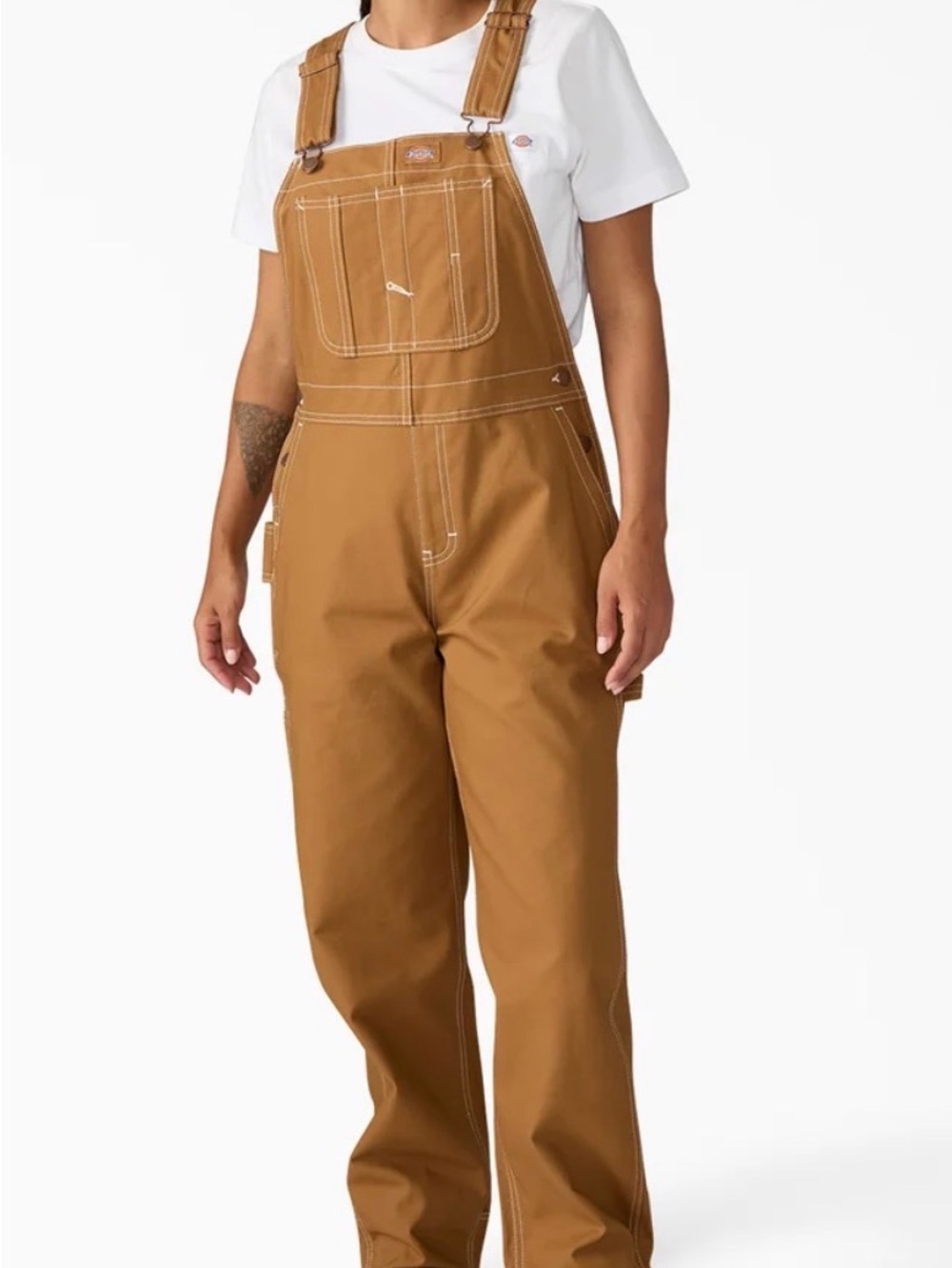 Carhartt Women’s Caramel/Tan Relaxed Fit Bib Overalls x-small